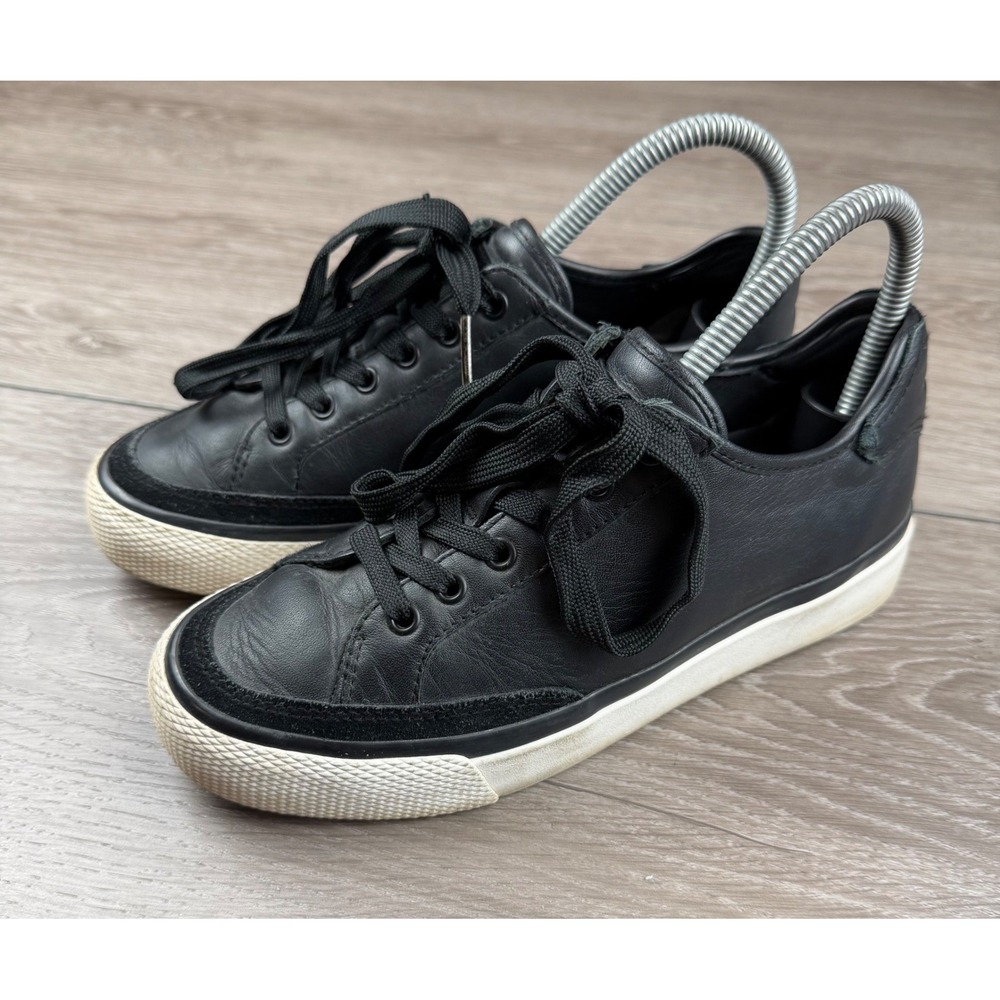 Rag & Bone Womens RB1 Low Top Leather Suede Sneakers Black 36